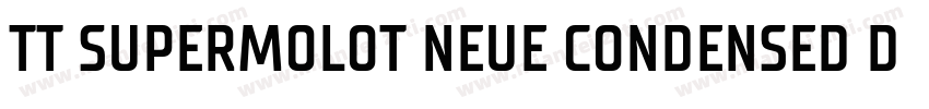 TT SUPERMOLOT NEUE CONDENSED DEMIBO字体转换